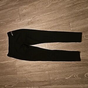 Girls black and silver Justice Active leggings sz 14/16